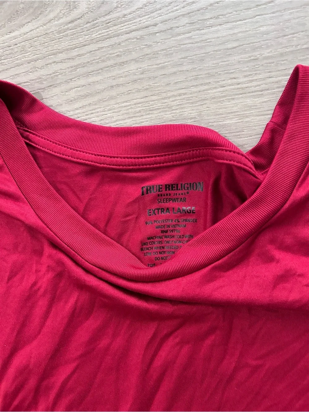 True Religion Red Logo Sleepwear T-Shirt XL